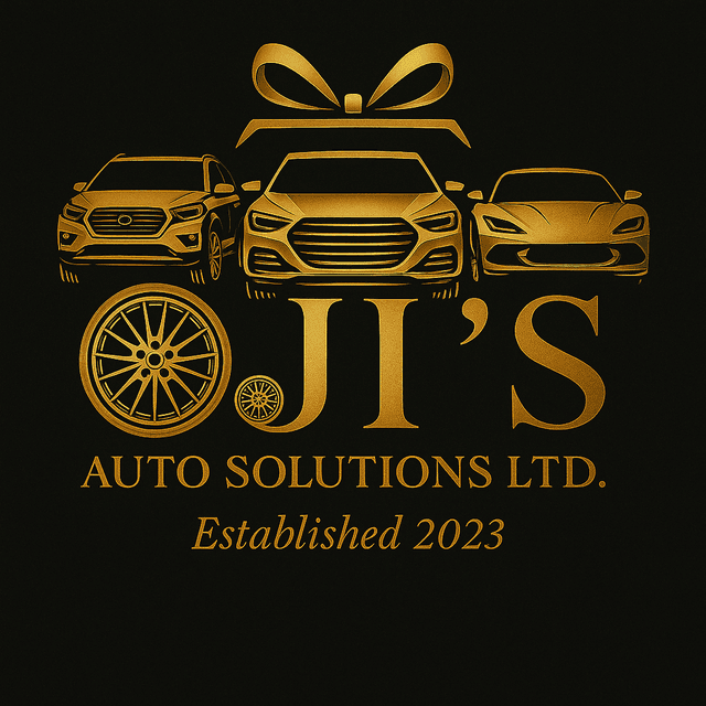 Oji's Auto Solutions Ltd. — gold on black
